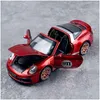 DIECAST Model Cars 1 32 Porsche 911 917 Miniaturowy samochód TARGA Supersamochód dla dzieci Prezent metalowy pojazd dziecięcy chłopcy dhrw8