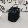 NEW Fashion String black makeup bag Classic black color High capacity cosmetic case vintage party makeup organizer bag clutch bag242U