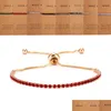 Id Identification 925 Sier Fashion Cz Stone Paved Bracelet Jewelry Woman Classic Stylish Crystal Adjustable With Retail Card Drop D Dhqsd