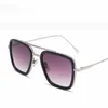 Sunglasses Fashion Square Sun Glasses Men Women Double Beam Thread Metal Big Frames Gradient Eyeglasses UV400 Frame