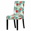 Chair Covers Vintage Graphic Print Stretch Cover High Back Dustproof Home Dining Room Decor Chairs Living Lounge Bar Stool