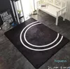 Carpets NEW Fashion European style brand new living room area rugs 150 x 200 cm non-slip black white flannel home furnishing carpet