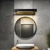 Wall Lamp Modern Copper LED Mirror Light Rectangle Brass Sconce Lustre Bedroom Living Room Corridor Indoor Lighting Fixture