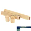 منظمة تخزين منزلية أخرى محمولة ADT Travel Frustrush Holder Natural Bamboo Eco Friendly Tube Accessories D Otupk