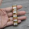 Strand JoursNeige Hand Weaving Boho Bracelets Color Natural Stone Single Leather Wrap Cuff Vintage Bracelet Bohemia Jewelry