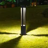 Waterproof LED Garden Lawn Lamp Iron Acrylic Villa Park Pillar Light Courtyard Landscape Lighting Decoration Pathway