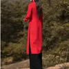 Abbigliamento etnico Cheongsam Hanfu Abito set in stile cinese Donne Oriental National Tai Chi Vintage 2 pezzi Tang Stume 12029 Wuxh789