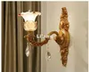 Wall Lamp Modern European Gold Alloy LED Crystal Sconce Indoor Lamps With 1 Lights 2 For Bedroom Lighting D