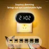 Luci notturne Orologio luminoso a led con telecomando Lampada da comodino con app dimmerabile a 3 livelli per l'alimentazione della camera da letto