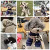 Hundhalsar Leases Bear Rhinestone Pet Harness Dog Collar Luxury Designer Tillbehör LEAS LEAD Outdoor Walking Set Schnauzer Shih Tzu Cat Product T221212