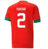 2022 모로코 축구 유니폼 HAKIMI Maillot marocain ZIYECH EN-NESYRI 22 23 축구 셔츠 남성 키즈 키트 HARIT SAISS IDRISSI BOUFAL Maroc