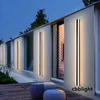 Moderne wasserdichte lange Streifen-LED-Wandleuchte für den Außenbereich, IP65, Aluminium-Wandleuchten, Garten-Veranda-Wandleuchte, 110 V, 220 V, Leuchte LRG013