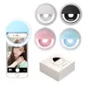 Luzes de anel selfie do telefone celular USB Charging Beleza Preencha o clipe portátil da lâmpada de luz para smartphone de telefone celular com pacote de varejo