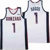 Jerseys Gonzaga 1 Jalen Ss 2 Drew Timme 24 Corey Kisper White Basketball Jersey