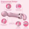 Sex leksak kraftfull 2 ​​i 1 av vibrator kvinnlig magisk trollstav klitoris stimulator USB laddar 20 lägen g spot massager leksaker dildo för kvinnor hvae