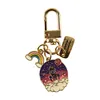 Party Favor New Keychain OPP Independent Packaging High-End Small Tag Accessories Double-Sided Engraved KeyChain9033835