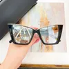 Luksusowe męskie okulary przeciwsłoneczne dla kobiet okulary przeciwsłoneczne kocie oczy w stylu anty-ultrafioletowe SL570 103OPT Retro tarcza obiektywu płyta kwadratowa pełna ramka modne okulary losowe pudełko