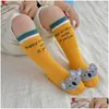 Kids Socks Infant Cotton Long Stockings Baby Doll High Children Cartoon Spring And Autumn Yqs 001 Drop Delivery Maternity Clothing Dhwpd