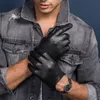 five fingers gloves Male Breathable Soft Fashion Classic Goatskin Autumn Unlined touch