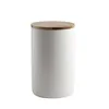 Garrafas de armazenamento Utensílio de utensílios de cerâmica recipiente de café com tampa para alimentos Dry Dry Kitchen Kima88