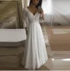 Кружева свадебные платья невесты vestido de festa robe de soire платье для свадебной невесты - 3/4 рукава формальные платья