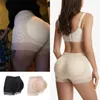 Shapers Weichens Bulifter Shapewear Women Lace Gedekte besturingslipjes Fake Ass Billen Enhancer Knicker Body Shaper Plus Maat