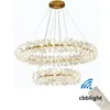 Lustre de cristal moderno lustre lustre de luxo lustres de luxo para sala de estar 60 80 cm de 100 cm pendurando iluminação de teto leve LRG012