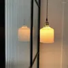 Kolye lambaları Japon vintage seramik başucu yatak odası ışıkları İskandinav tavan ışık hanglamp çay odası bar kafe mutfak asılı lamba