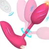 Giocattolo sessuale indossabile Gunwai vibratore multiuso - Clitoride remoto Ruby Quiet con proiettile per giochi pubblici 10 vibrazioni intense Panty unico Z90U