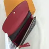 2018 shpping Intero fondo rosso portafoglio lungo da donna portamonete multicolore Porta carte scatola originale da donna classica cerniera pocke2153