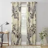 Curtain Eiffel Tower Bicycle Retro BalloonWindow Curtains For Living Room Bedroom Luxury Home Decor Valance Kitchen