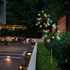 LED Solar Tree Garden Light Outdoor Lawn Lamp f￶r Garten Yard Decoration Waterproof IP65 Julbelysning