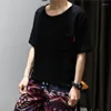Men's T Shirts Men Clothing 2022 Casual Round Neck Half Sleeves Loose Solid Color T-shirts Cotton Linen Oversized Street Tees Big Size 6XL