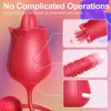 Sex Toy for Rose Woman Vibrator Nipple Clitoral Stimulator Thrusting Dildo Tongue Licking with 10 Modes Personal 3EPA