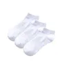 Men's Socks 3 Pairs All-cotton Low Cut Sweat Absorbing Short Cylinder Pure-color Thin Low-Help No Show