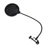 Microphones Double couche Studio Microphone Flexible pare-vent filtre sonore 100mm pour la diffusion karaoké Podcast accessoires d'enregistrement