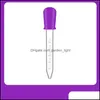 Other Drinkware 10 Colors 5Ml Sile Liquid Droppers Plastic Pipettes Transfer Eyedropper With Bb Tip For Candy Oil Kitchen Kids Gummy Ot2Qx