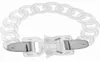 Kedjor 1017 Alyx 9SM Transparenta armband M￤n kvinnor Klassiska kedjearmband H￶gkvalitativ mattplast S￤kerhetsmycken6679065