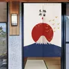 Tenda in stile giapponese per porta da cucina, uso in lino, cotone, partizione corta, per servizi igienici domestici