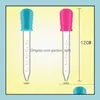 Other Drinkware 10 Colors 5Ml Sile Liquid Droppers Plastic Pipettes Transfer Eyedropper With Bb Tip For Candy Oil Kitchen Kids Gummy Ot2Qx