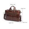 Briefcases JOYIR Men Bag Genuine Leather Laptop Bags 17" Messenger For Office Document Totes Business Handbag Male