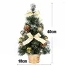 Décorations de Noël 40CM Table à Manger LED Arbre Veilleuse Décoration Pin Mini Année