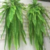 Decorative Flowers Large Artificial Adornment Grass Green Plant Ganging Row Fern Leaf Persian Leaves Wall Planted Home Decoration