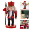 Interior Decorations 1Pcs Nutcracker Puppet Christmas Pendant Adornment Xmas Doll Decor For Car