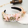 Boho Fashion Purple Pink Pink Green Antestone Hair Hoop Shiny Wide Brim Babobod