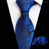 Bow -slipsar 2022 Fashion Retro Men's Tie Handkakor Handduk Set unik design av hög kvalitet Polyester 8 cm Vine Flower 13 Färg