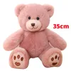 25/35cm Kawaii Teddy Bear Peluş Yastık Oyuncakları Güzel Yay Knot Ayılar Oyuncaklar Dolgulu Yumuşak Hayvan Dolls Çocuk Kızlar Noel Sevgililer Hediye