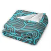 Coperte Coperta di flanella Onde astratte e spirali Micro pile ultra morbido per accappatoio Divano letto Viaggio casa Inverno Primavera Autunno