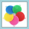 Cleaning Cloths Sile Dish Bowl Brush Mtifunction 5 Colors Scouring Pad Pot Pan Wash Brushes Cleaner Kitchen Dishes Washing Tool Drop Ot3Le