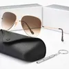 Men's Outdoor Sunglasses Luxury Brand Designer Sun Glasses For Man Women Metal Frame Tempered Glass Lens Polarized Eyeglasses UV400